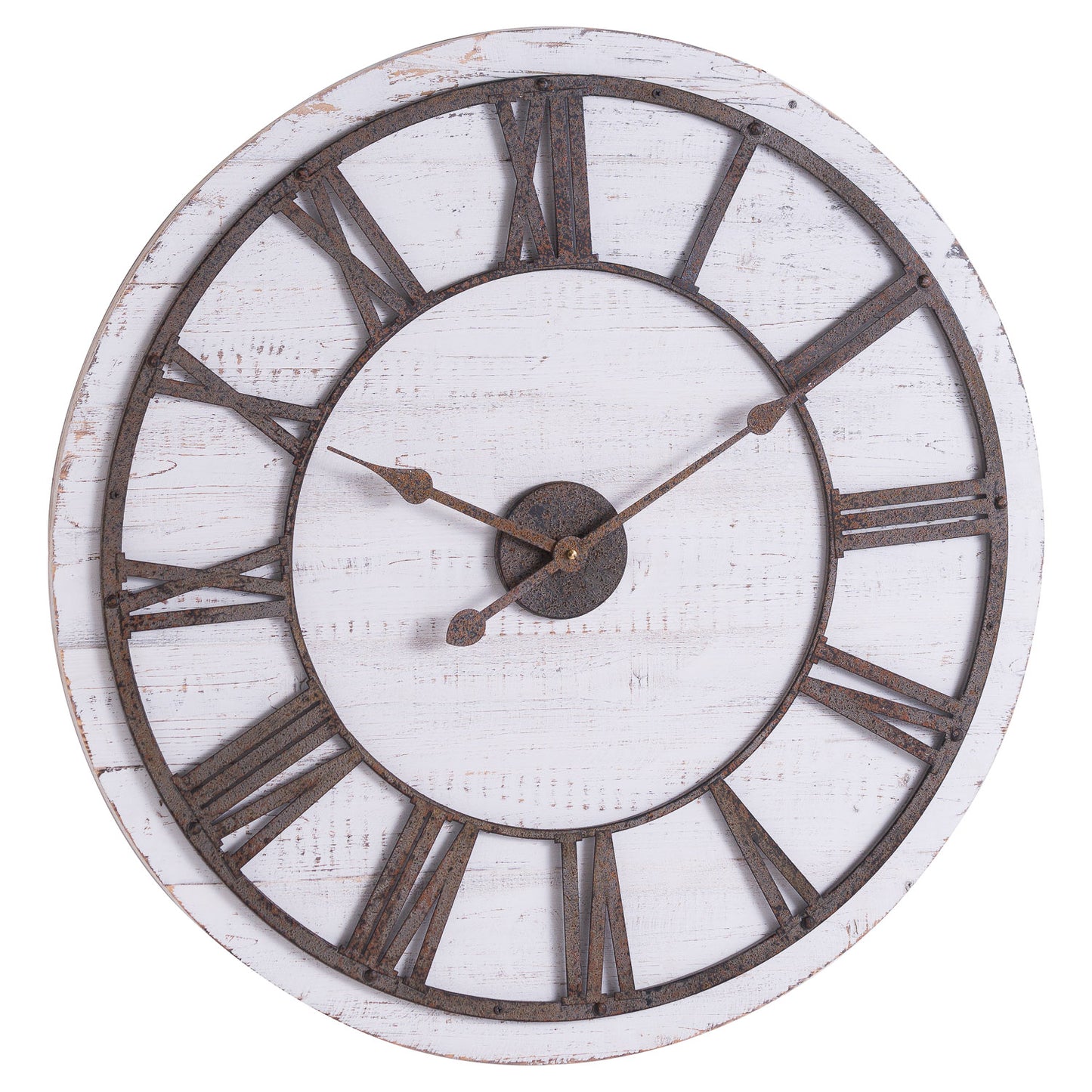ANTIQUEDISTRESSEDLARGEALLCLOCK