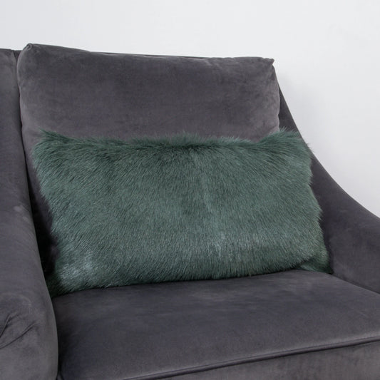 Turqoise Goatskin Cushion