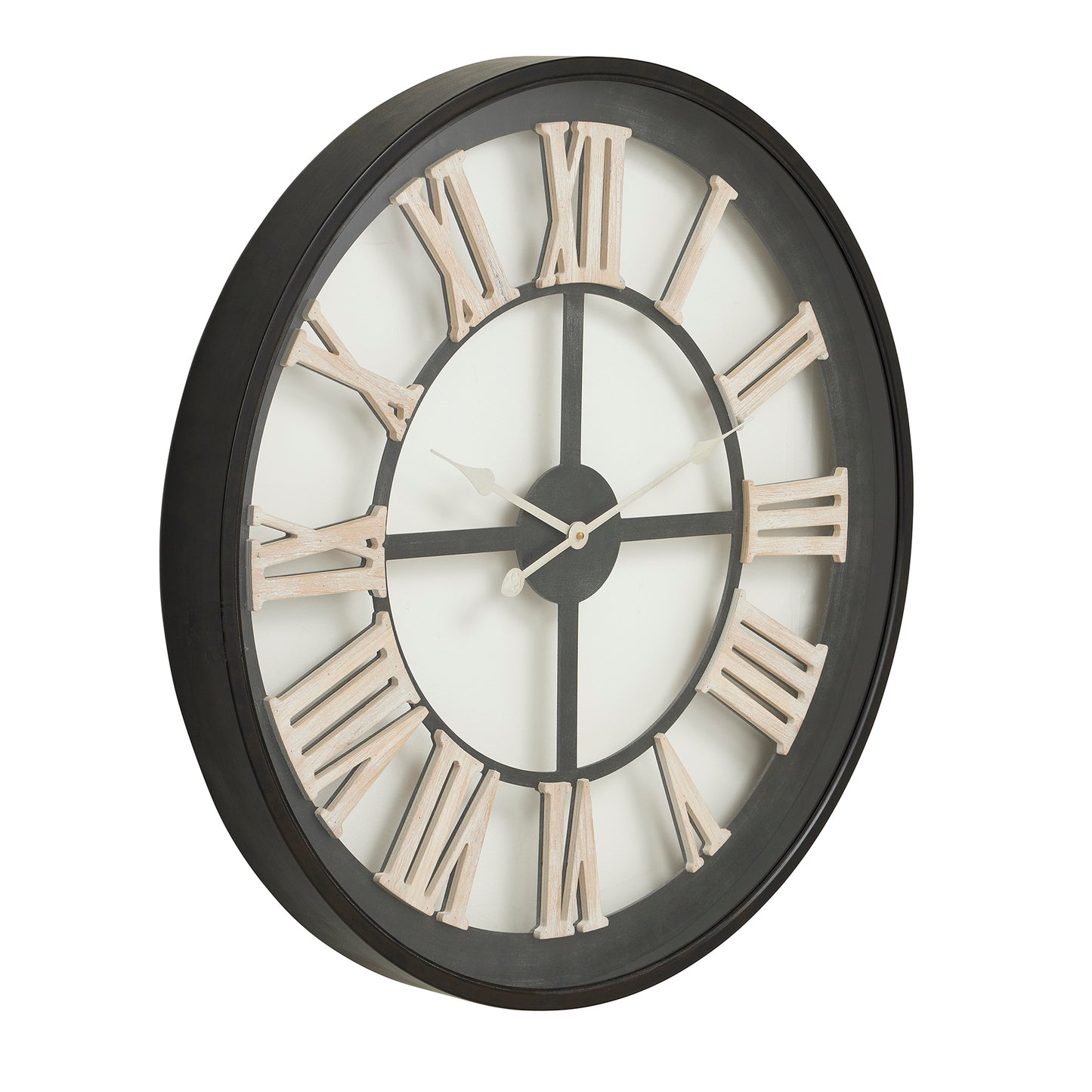 BLACKWOODTRANSPARENTWALLCLOCK