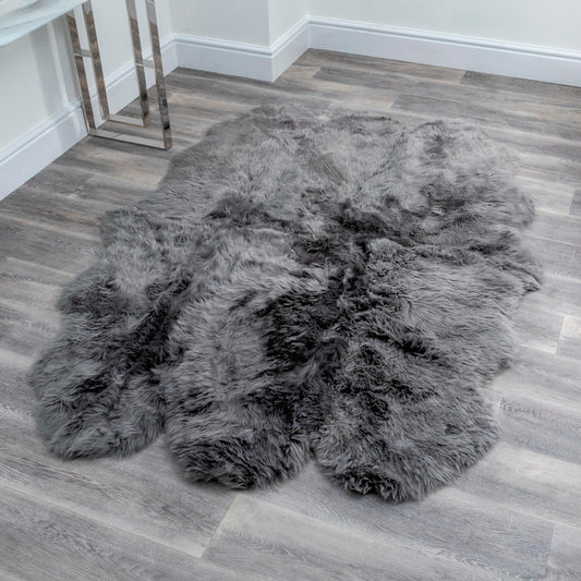 Grey Sheepskin Rug