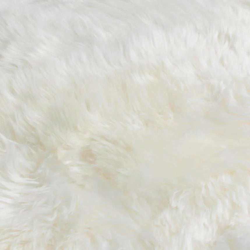 Natural White Sheepskin Rug