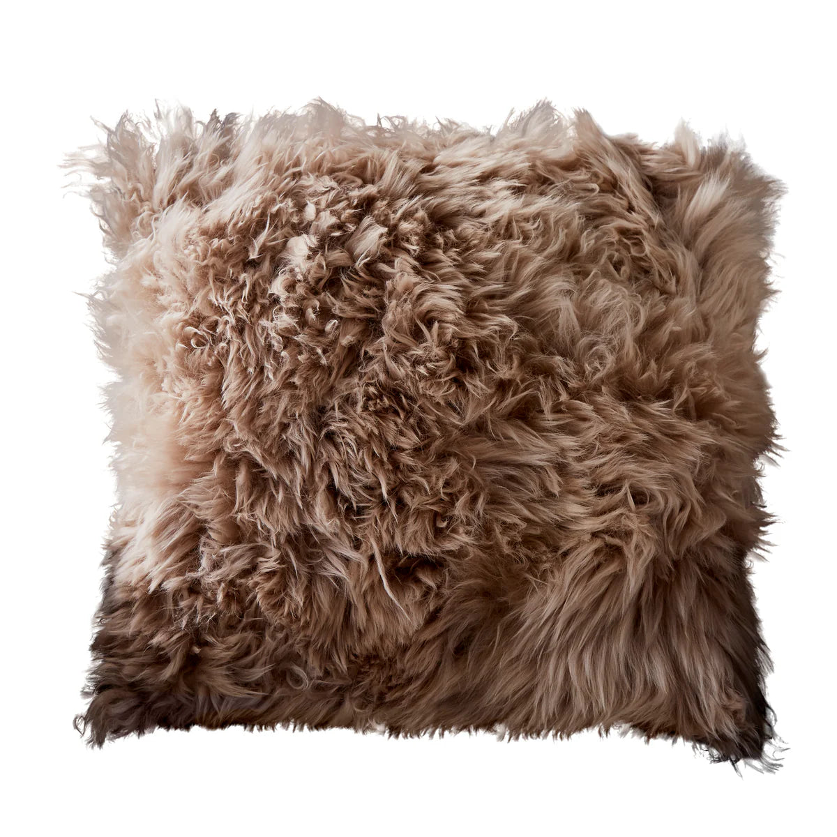 Light Brown Sheepskin Cushion