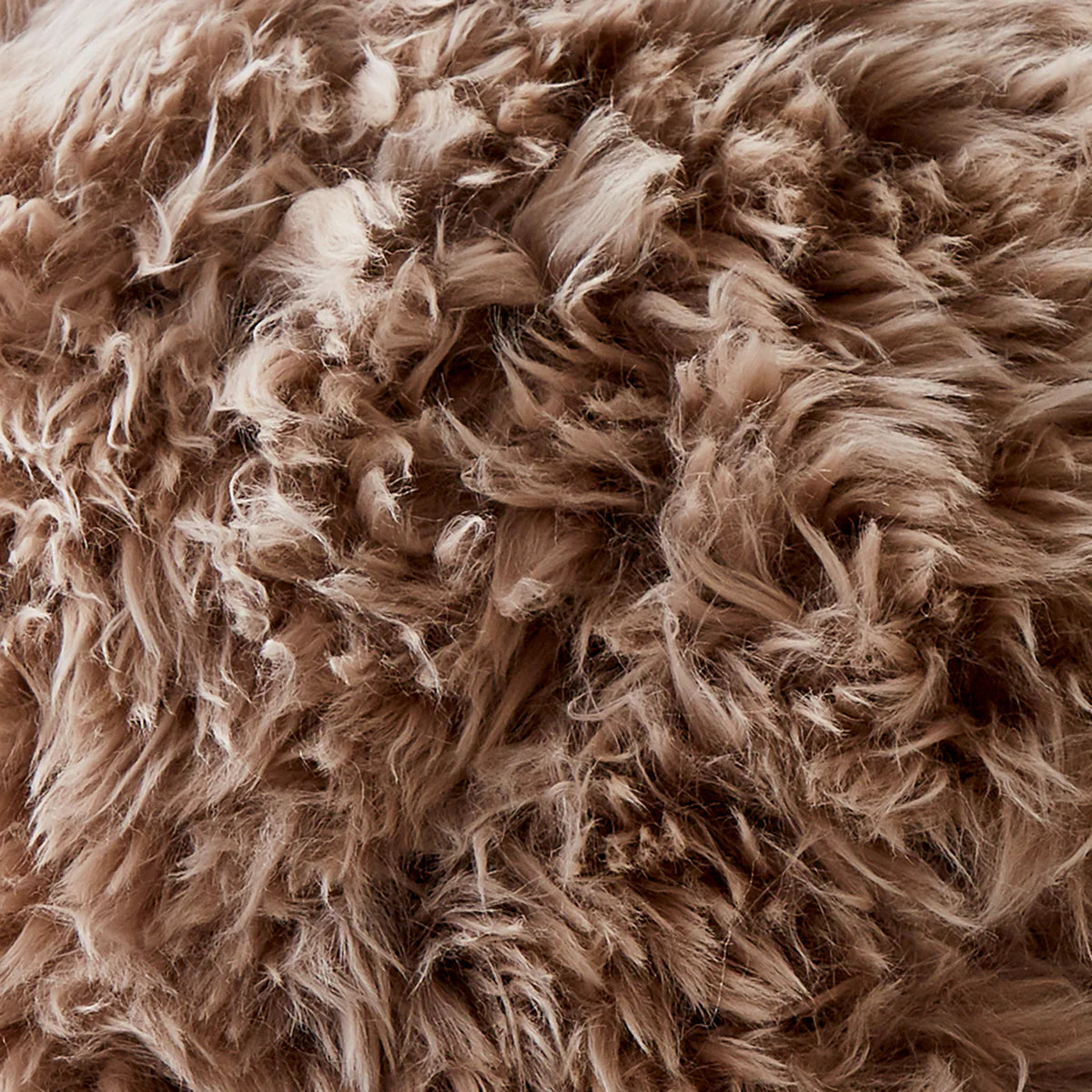Light Brown Sheepskin Cushion