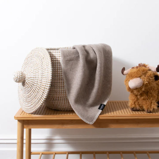 Baby Beige Wool Blanket