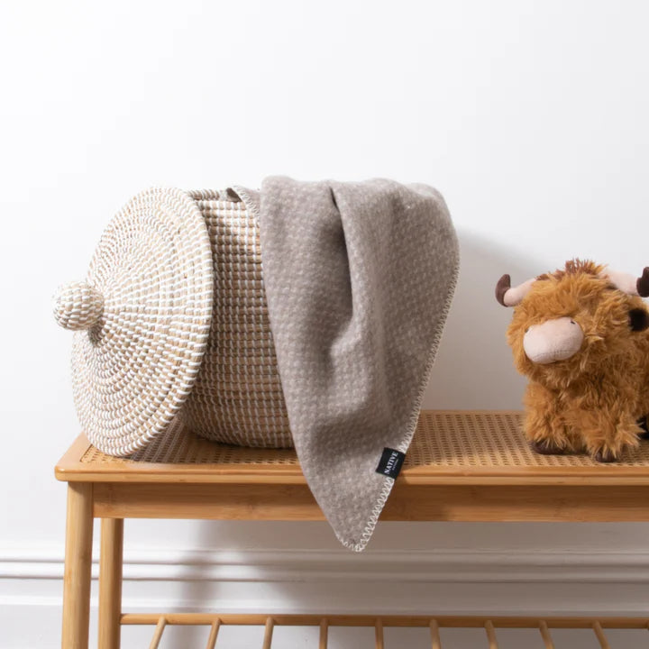 Hoop Baby Beige Wool Blanket