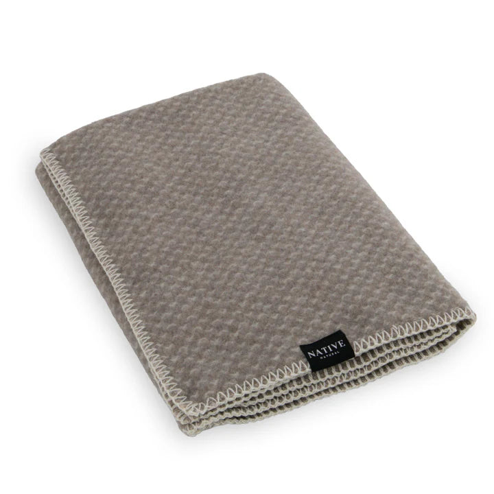 Hoop Baby Beige Wool Blanket