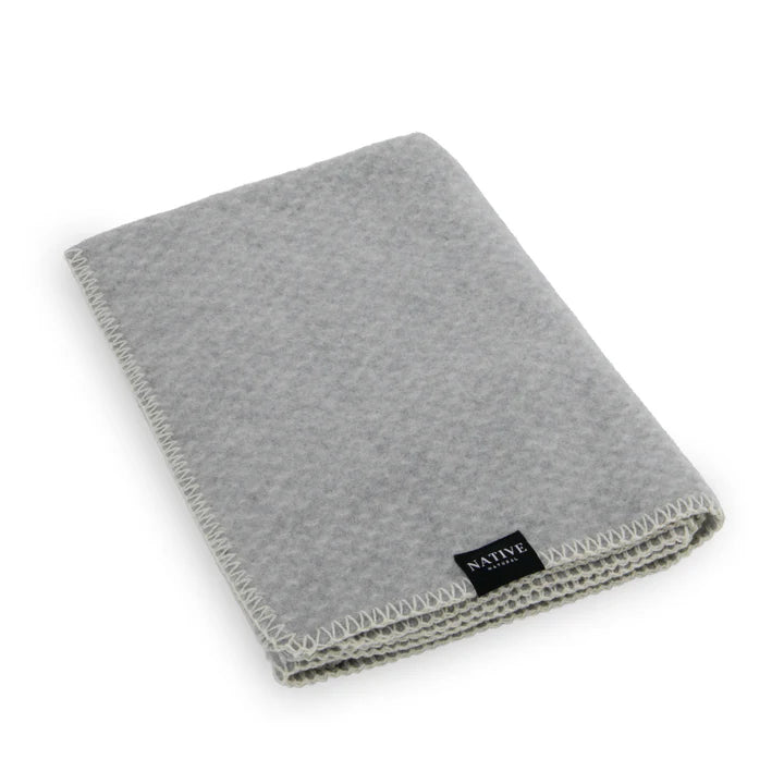 Hoop Baby Grey Wool Blanket