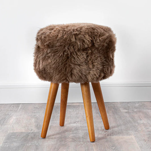 sheepskinnaturalstoolbrownwoodlegs