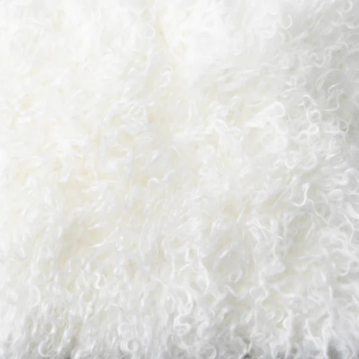 Natural Long Hair Sheepskin Cushion