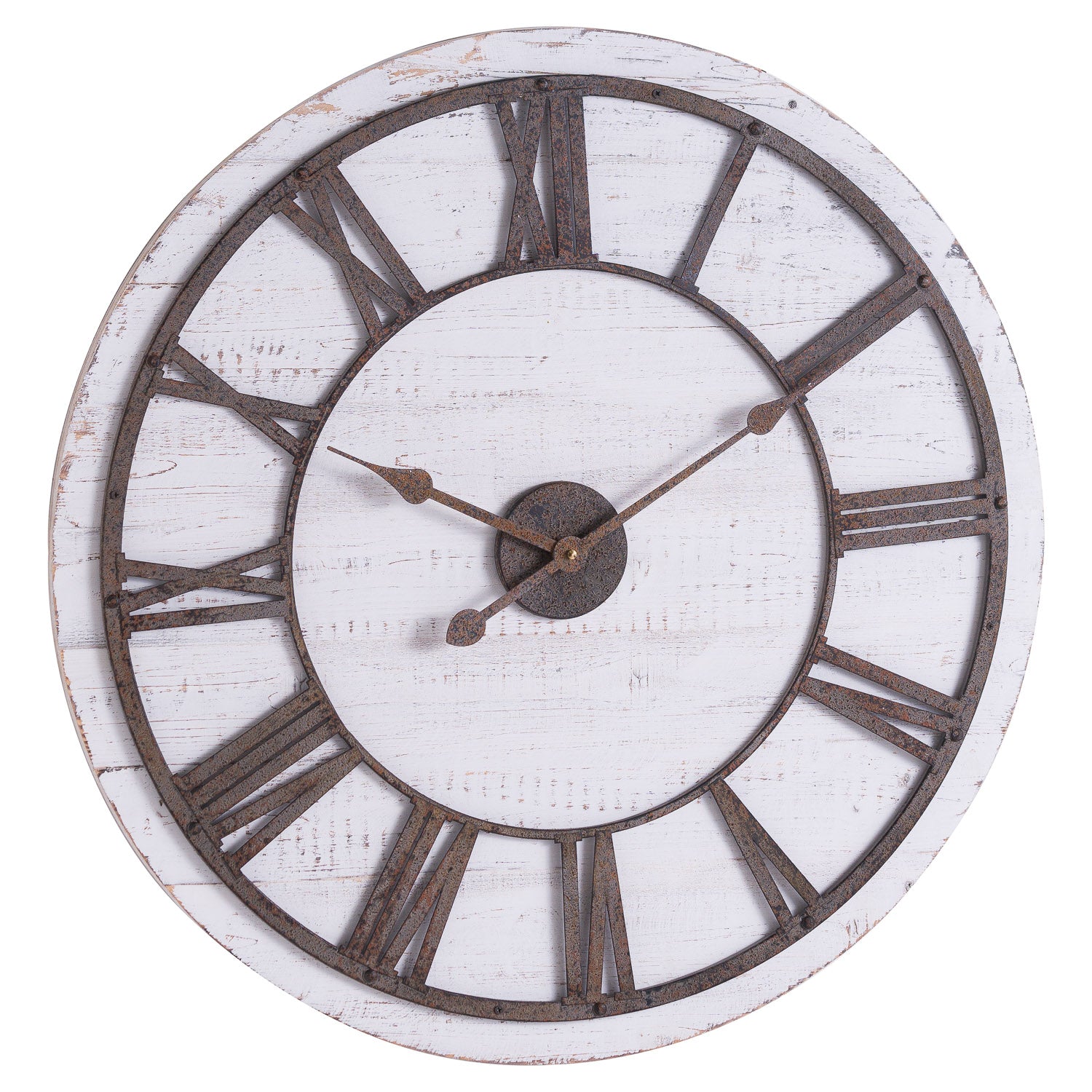ANTIQUEDISTRESSEDLARGEALLCLOCK