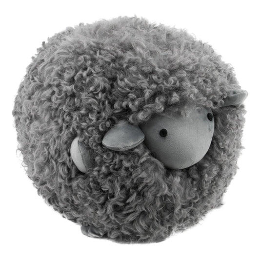 Shearling Lamby Ball Grey Childrens Stool