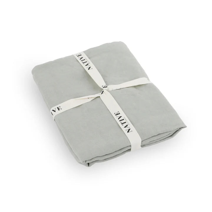 Stone Pair Of 100% Linen Pillowcases