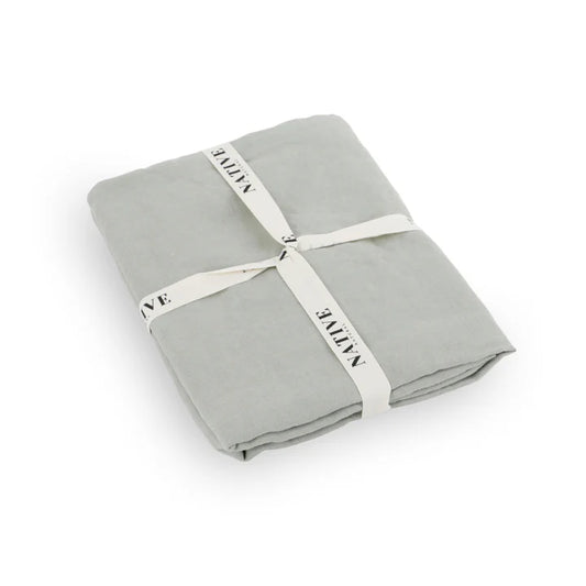 Stone Pair Of 100% Linen Pillowcases